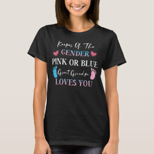 T-shirt Gardien Du Genre Rose Ou Bleu Grand Grand Grand-Pè