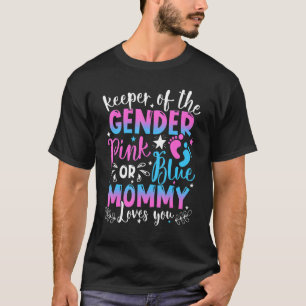 T-shirt Gardien Du Genre Rose Ou Bleu Maman Aime Yo