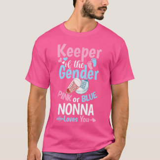 T-shirt Gardien Du Genre Rose Ou Bleu Nonna T'aime 