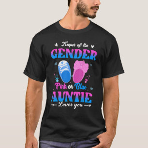 T-shirt Gardien Du Genre Rose Ou Bleu Tante Vous Aime