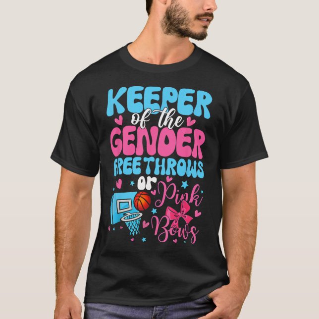 T-shirt Gardien Du Sexe Révèle Libre Jeu Ou Rose Bo (Devant)