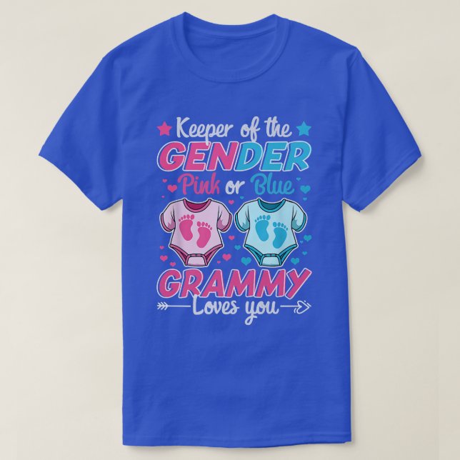 T-shirt Gardien Du Sexe Révèle Rose Ou Bleu Grammy Aimants (Design devant)