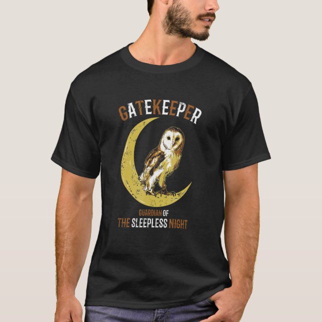 T-shirt Gardien Gardien De La Chouette Nocturne Sleepless  (Devant)