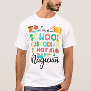 T-shirt Gardien Janiteur Je suis Gardien de l'École Pas Un