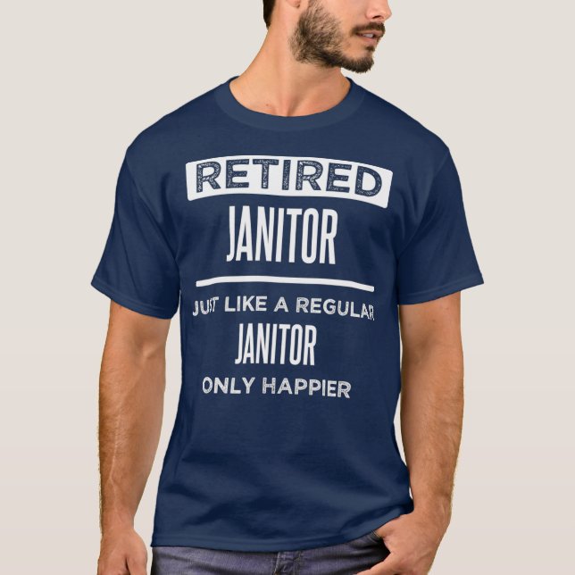 T-shirt Gardien Janvier Retraité Dit Drôle (Devant)