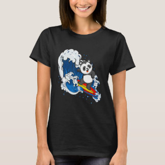 T-shirt Gardiennage de zoo Surf Faune Animal Panda Ours Su