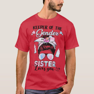 T-shirt Gardienne De La Révélation De Sexe Soeur De Sexe V