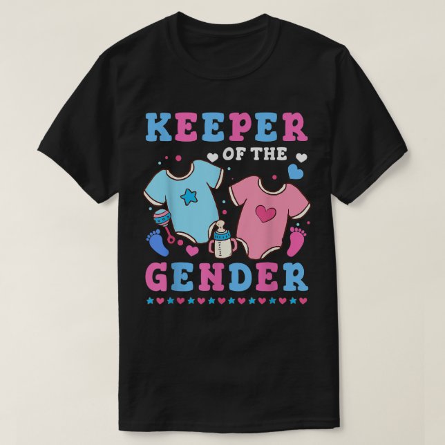 T-shirt Gardienne Du Genre Bébé Genre Révéler Femmes Homme (Design devant)