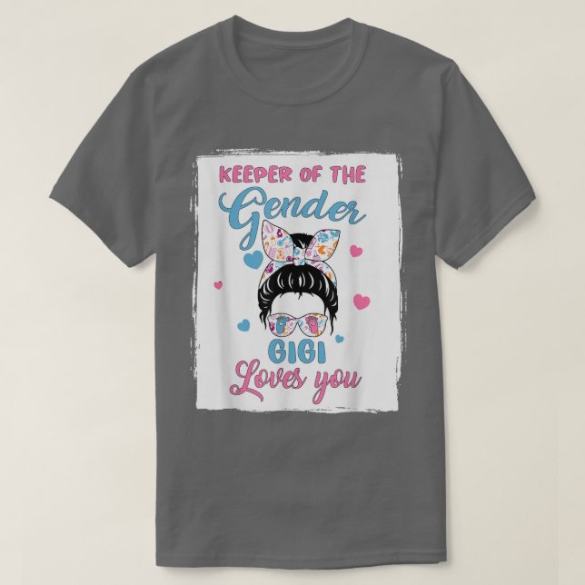 T-shirt Gardienne du genre Gigi vous aime femmes mignonnes (Design devant)