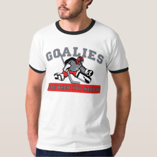 T-shirt Gardiens de but-Ici quand vous avez besoin de nous
