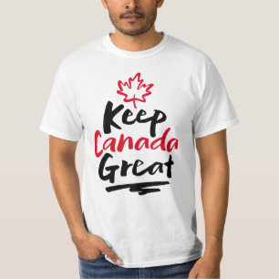 T-shirt Gardons le CANADA grand !  Érable canadien Feuille