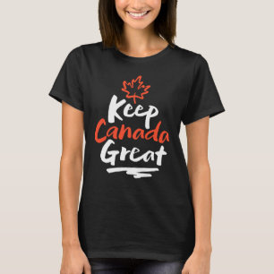 T-shirt Gardons le CANADA grand !  La feuille d'érable can