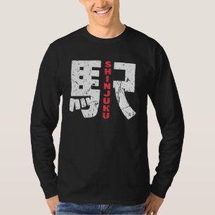 T-shirt Gare de Shinjuku Caractère Kanji Japonais Sh