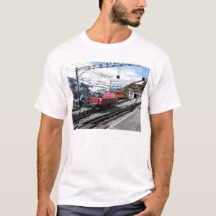 T-shirt Gare ferroviaire de Kleine Scheidegg en Suisse