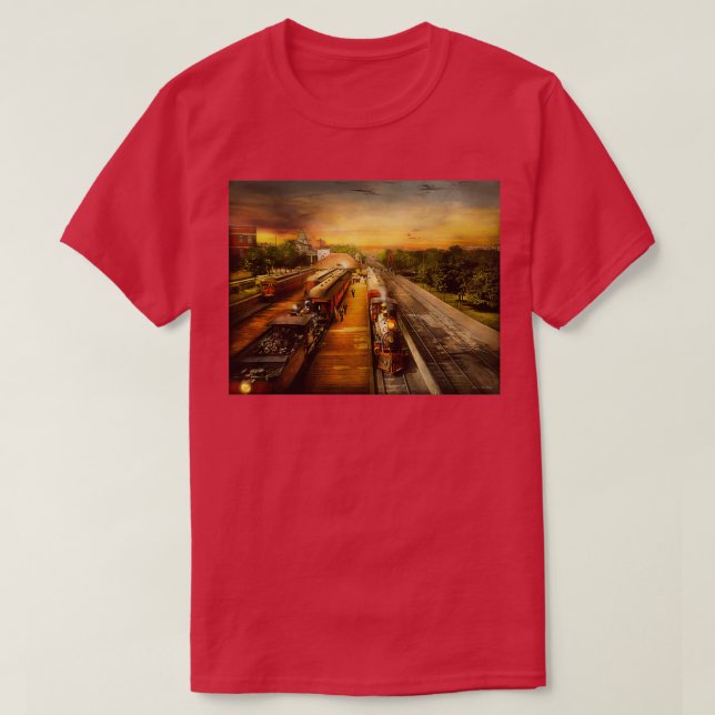 T-shirt Gare Le romantisme des rails 1908 (Design devant)