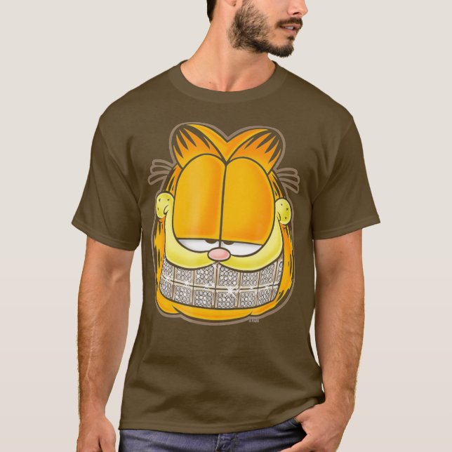 T-shirt Garfield Nice Grill (Devant)