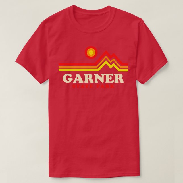 T-shirt Garner State Park Camping Texas Retro (Design devant)