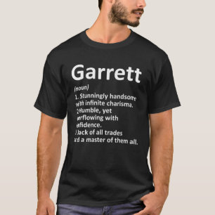 T-shirt GARRETT Définition Nom personnalisé Funny Birthda