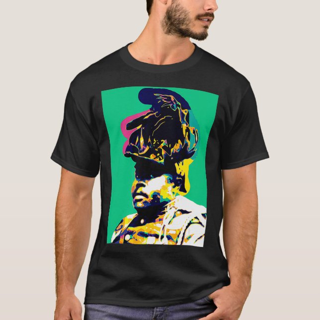 T-shirt Garvey Pan African Pop Art Marcus Black History St (Devant)