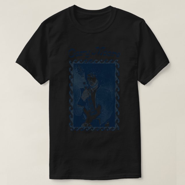 T-shirt Gary Moore Design guitariste irlandais (Design devant)