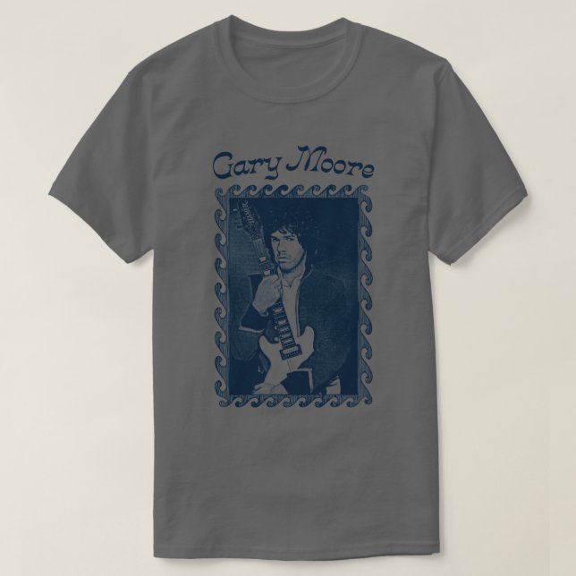 T-shirt Gary Moore Design guitariste irlandais (Design devant)