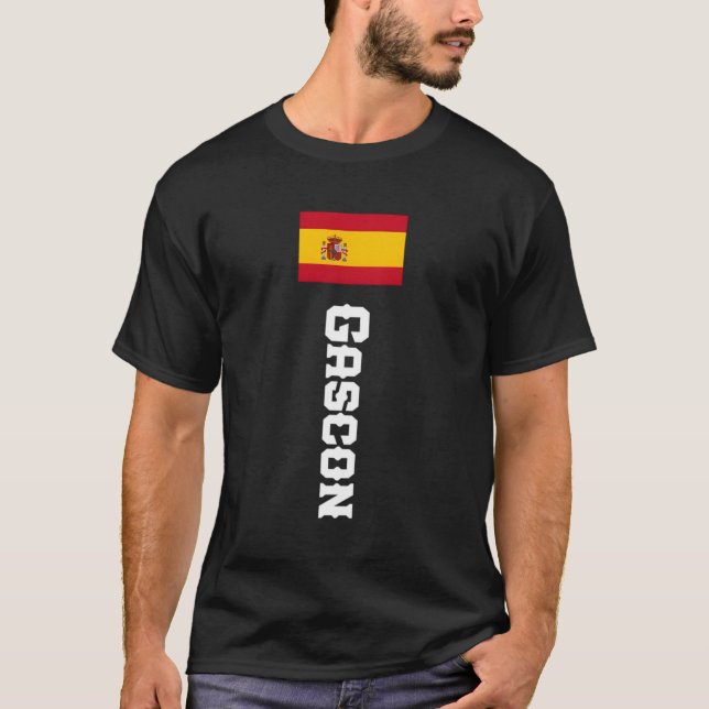 T-shirt Gascon Nom Espagne pour (Devant)