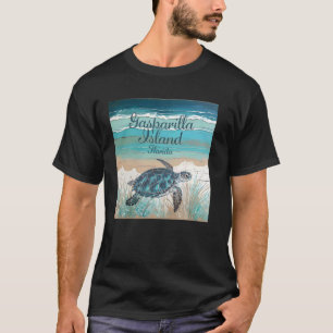 T-shirt Gasparilla Island Floride Mer Tortue Lover Côte