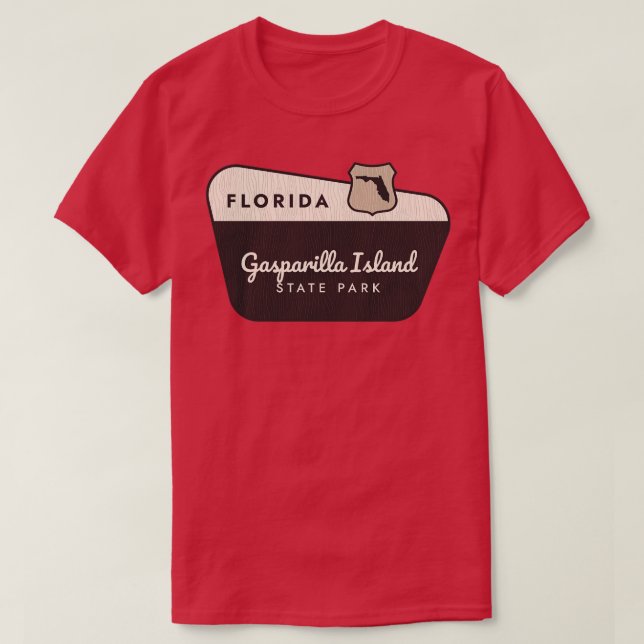 T-shirt Gasparilla Island State Park Floride Affiche de bi (Design devant)