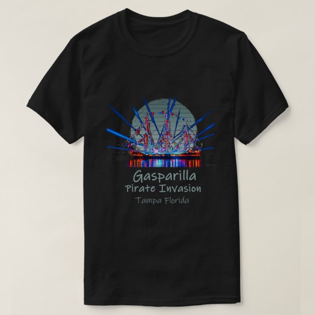 T-shirt Gasparilla Pirate Ship invasion de pirates Tampa F (Design devant)