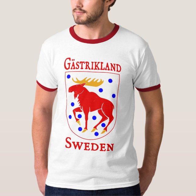T-shirt Gästrikland, Suède (Sverige) (Devant)