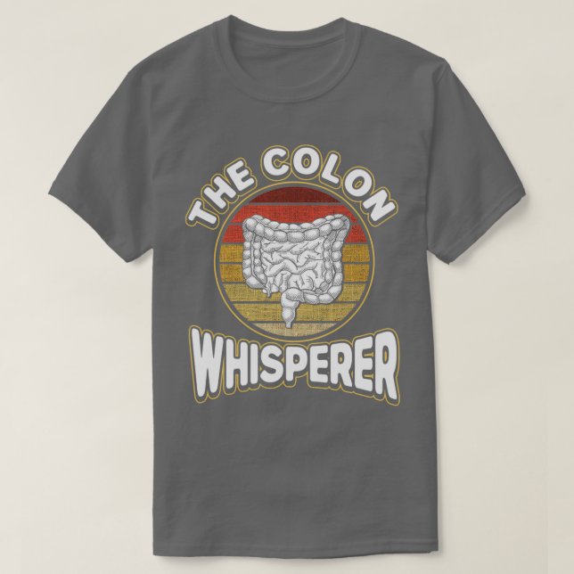 T-shirt Gastroentérologiste Le Proctologiste Colon Whisper (Design devant)
