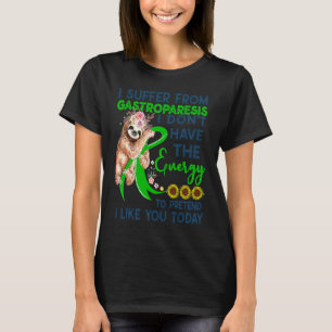 T-shirt Gastroparésie paresseux vintage sensibilisation gu