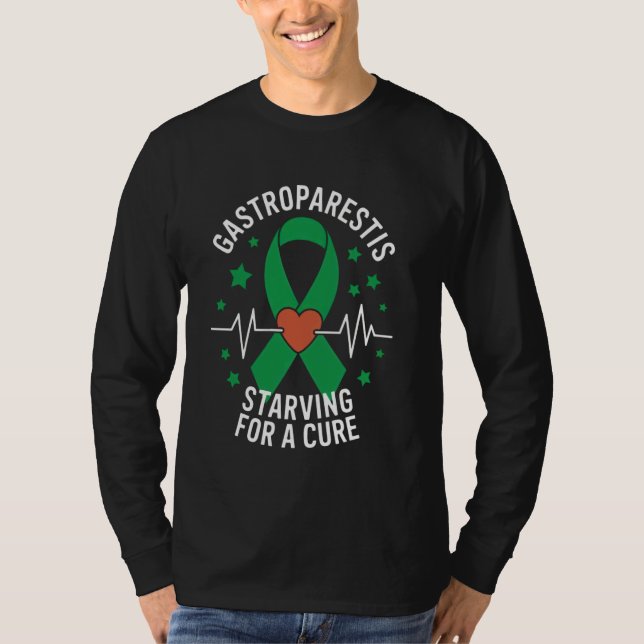 T-shirt Gastroparesis Affamée Pour Un Ruban Cure Gastropar (Devant)