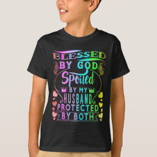 T-shirt Gâte mon mari bénit dieu femme mari