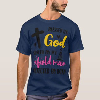T-shirt Gâté Par Mon Mari De Fil D'Oilfield