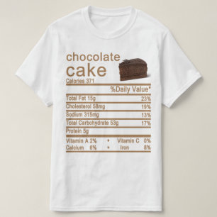 T-shirt gâteau au chocolat