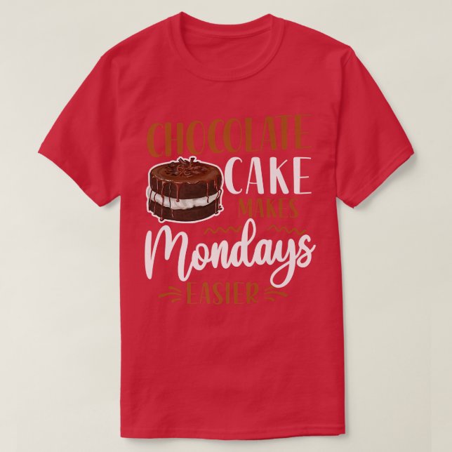 T-shirt Gâteau au chocolat au four (Design devant)