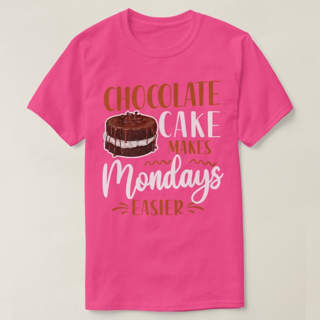 T-shirt Gâteau au chocolat au four (Design devant)