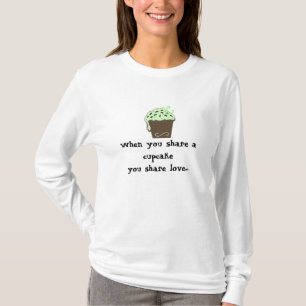 T-shirt Gâteau au Chocolat et à la Menthe avec Citation