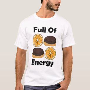 T-shirt Gâteau au chocolat et orange Jaffa plein d'énergie