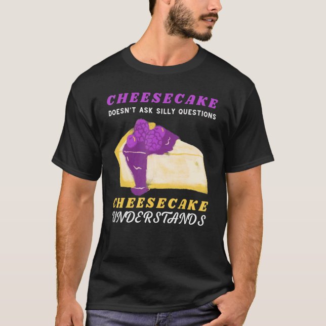 T-shirt Gâteau au fromage  Gâteau au fromage comprend dess (Devant)