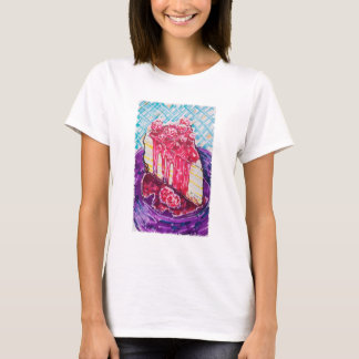 T-shirt Gâteau aux framboises