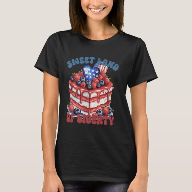 T-shirt Gâteau aux fruits rouges de la douce terre de libe (Devant)