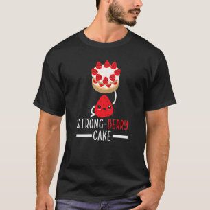 T-shirt Gâteau aux fruits rouges fort Haltérophile cueille