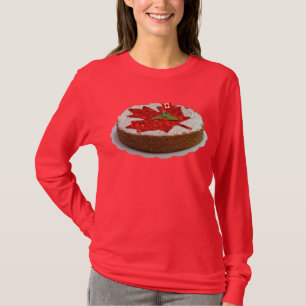 T-shirt Gâteau canadien en feuille d'érable cerise