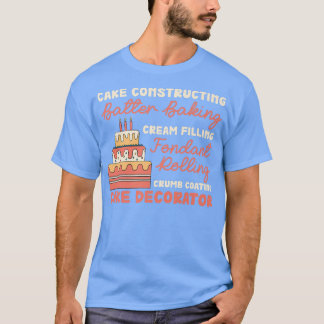 T-shirt Gâteau Construisant Batter Baking Crème Remplissan
