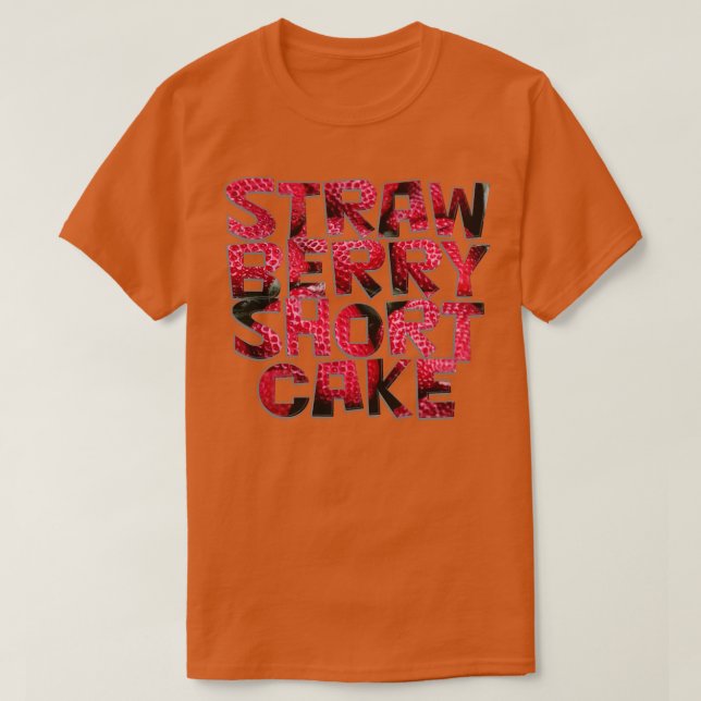 T-SHIRT GÂTEAU COURT DE POITRINE BERRY (Design devant)