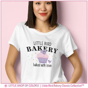 T-shirt Gâteau Cupcake Rose Violet Personnalisable Boulang