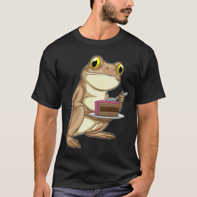 T-shirt Gâteau d'anniversaire de la grenouille (Devant)