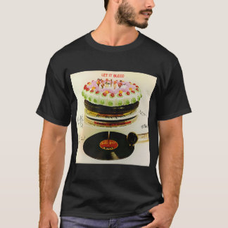 T-shirt gâteau d'anniversaire de l'album Let It Bleed